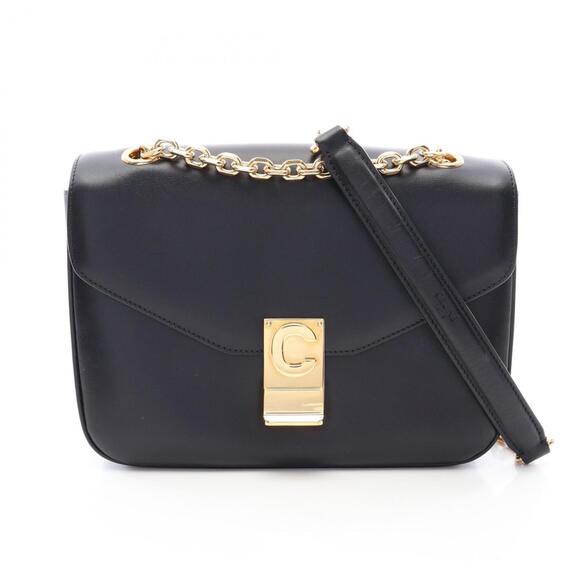 CELINE Handbags - Celine C Medium Shoulder Bag Handbag Leather Women's Black